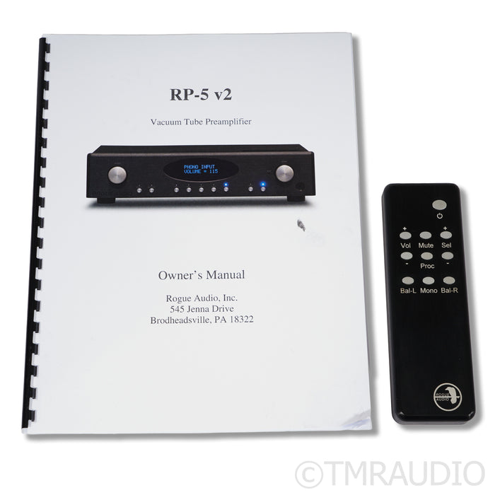 Rogue Audio RP-5 v2 Tube Preamplifier; MM/MC Phono