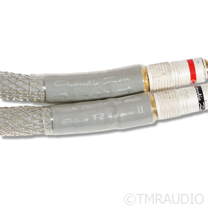 Acoustic Zen Silver Reference II RCA Cables; 1m