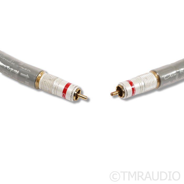 Acoustic Zen Silver Reference II RCA Cables; 1m