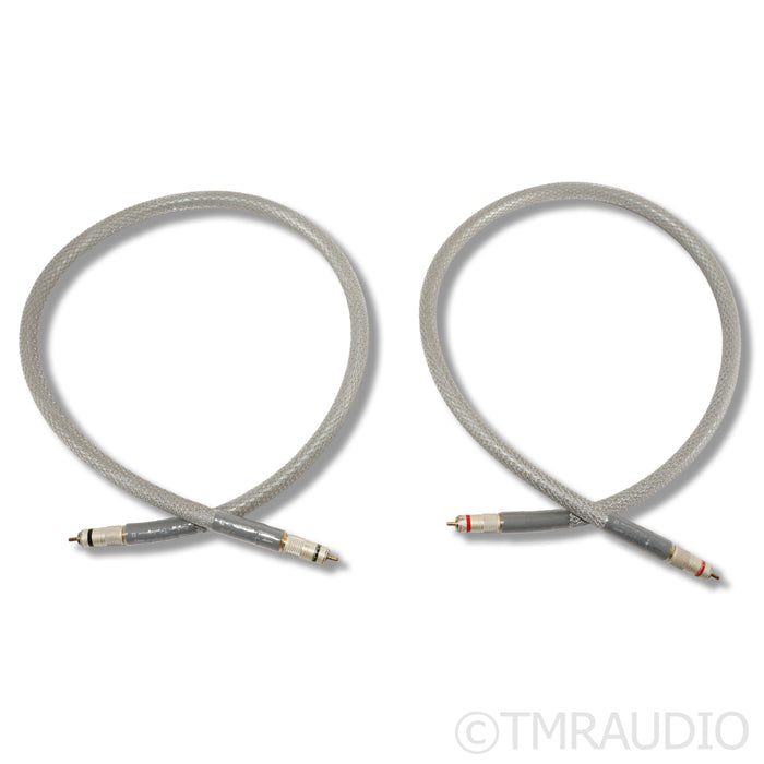 Acoustic Zen Silver Reference II RCA Cables; 1m