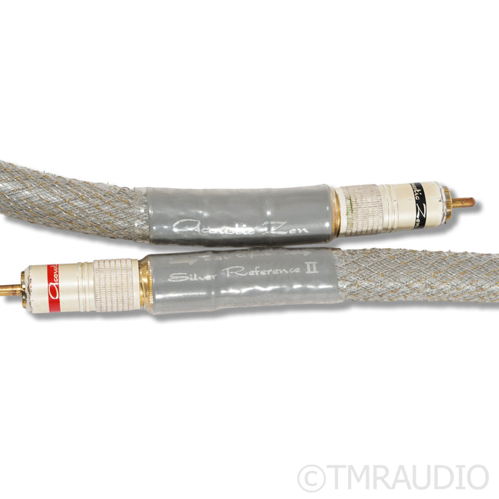 Acoustic Zen Silver Reference II RCA Cables; 1m
