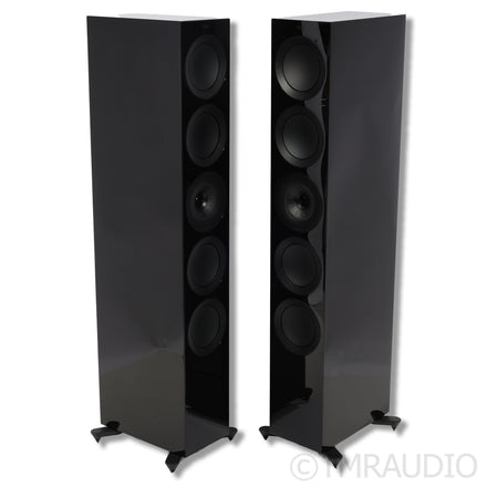 KEF Q100 Bookshelf Speakers; Black Oak Pair; Q-100 — The Music Room