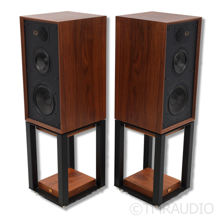 Wharfedale Linton Heritage 85th Anniversary Bookshelf Speakers; Stands