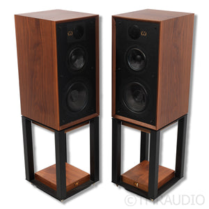 Wharfedale Linton Heritage 85th Anniversary Bookshelf Speakers; Stands