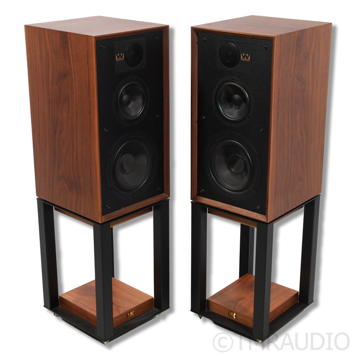 Wharfedale Linton Heritage 85th Anniversary Bookshelf Speakers; Stands
