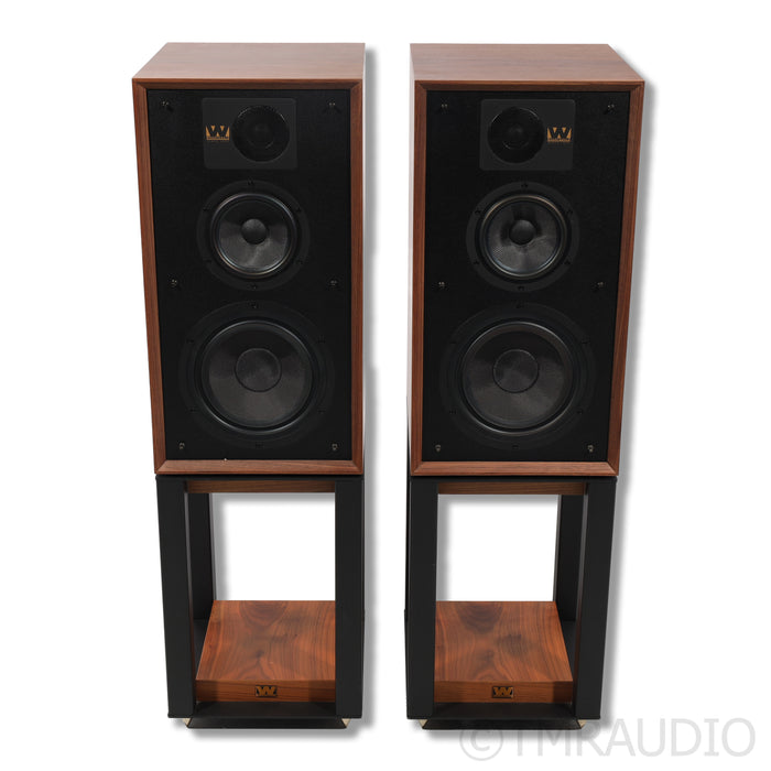 Wharfedale Linton Heritage 85th Anniversary Bookshelf Speakers; Stands