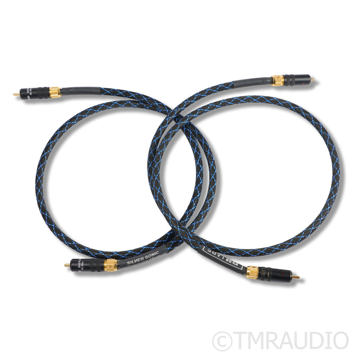 DH Labs Silver Sonic Dimensions Phono RCA Cables; 1m