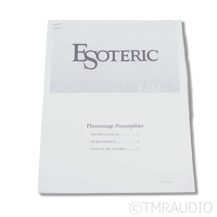 Esoteric Audio E-02 MM/MC Phono Preamplifier