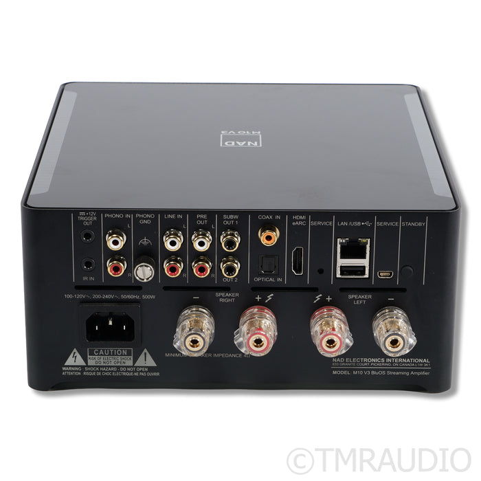 NAD M10 V3 BluOS Streaming Integrated Amplifier; Built-In DAC; MM Phono