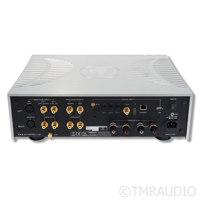 Gold Note IS-1000 MK II Integrated Amplifier / Streaming DAC; MM/MC Phono
