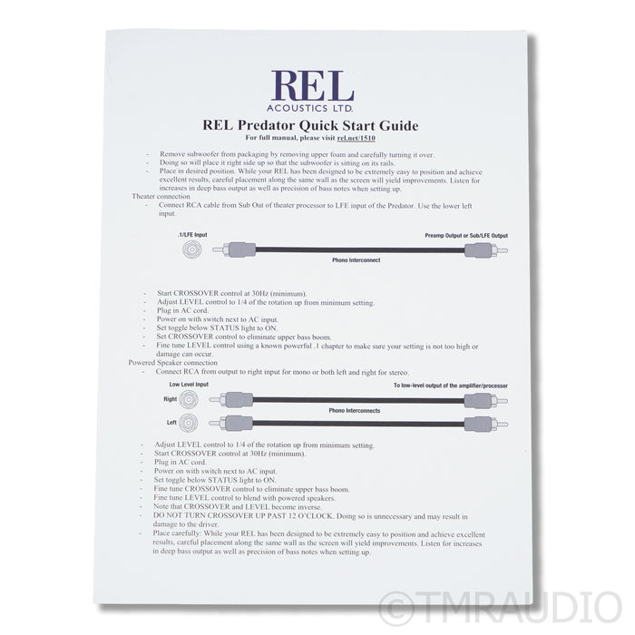 REL Acoustics HT/1510 Predator Subwoofer