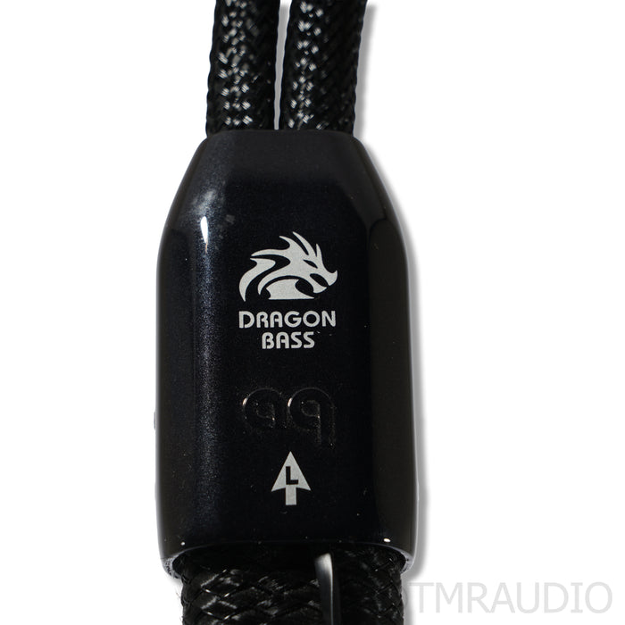 AudioQuest Dragon Zero/Bass Bi-Wire Speaker Cables; 5ft