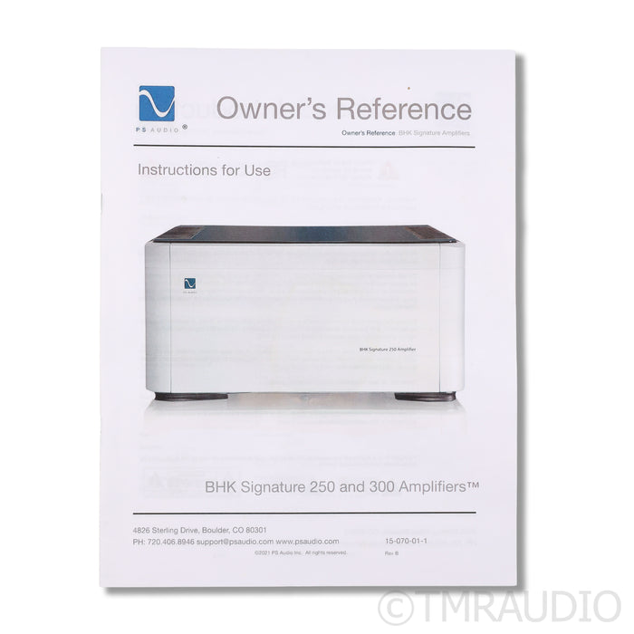 PS Audio BHK Signature 250 Hybrid Power Amplifier