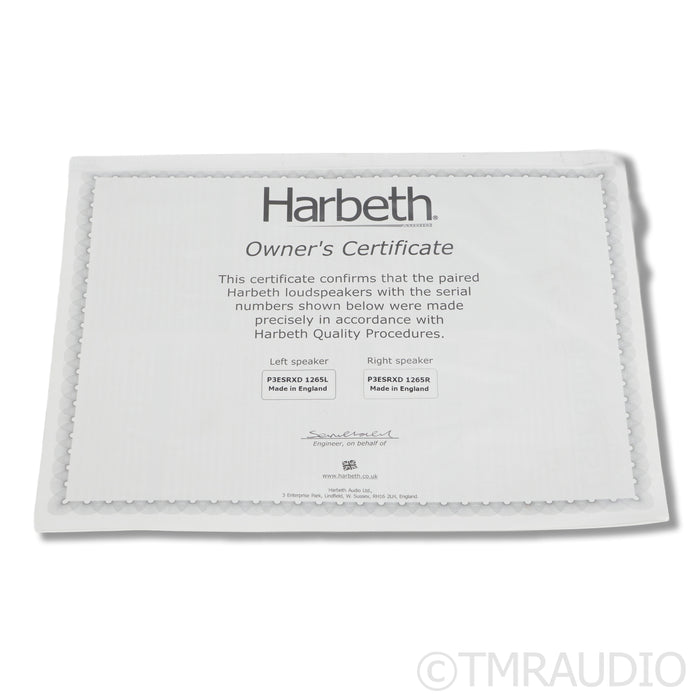 Harbeth P3ESR XD Bookshelf Speakers