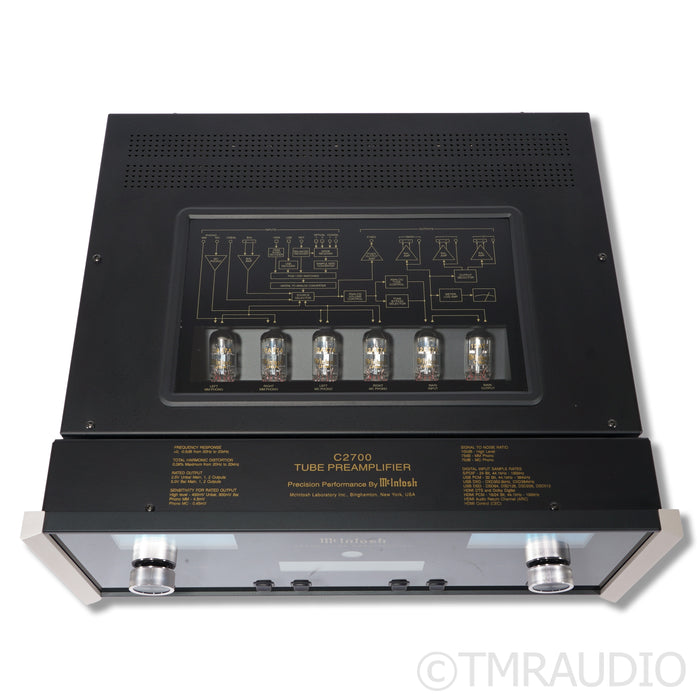 McIntosh C2700 Tube Preamplifier; Built-In DAC; MM/MC Phono