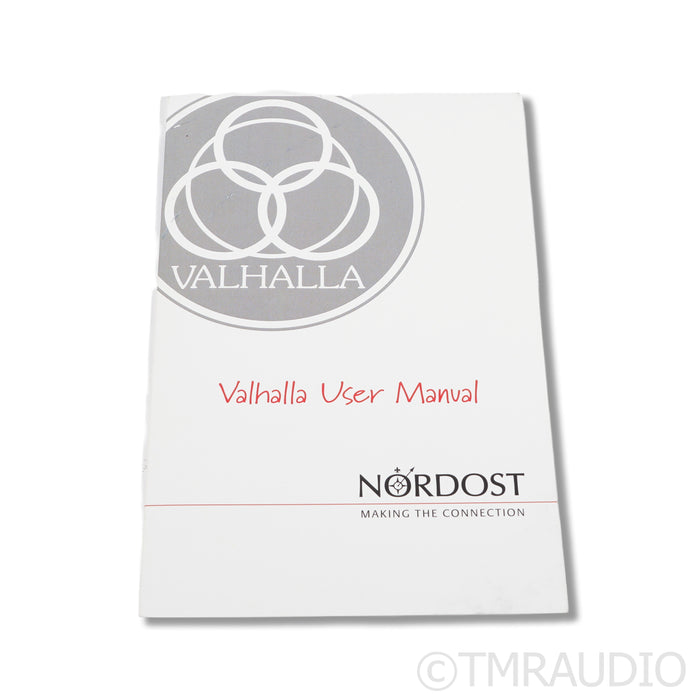Nordost Valhalla v1 Digital Coaxial BNC Cable; RCA Adapters; 1.5m