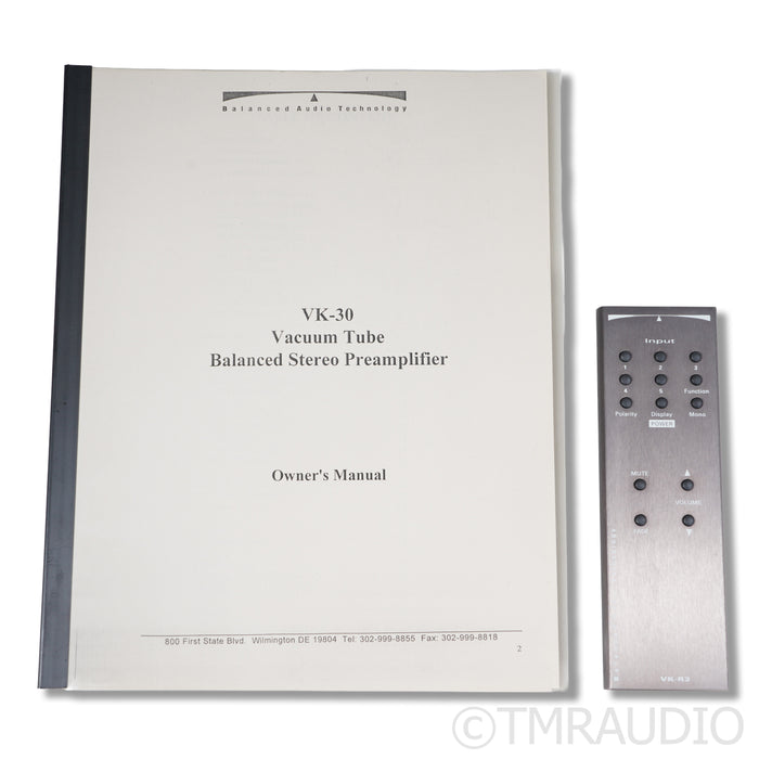 BAT VK30 Tube Preamplifier