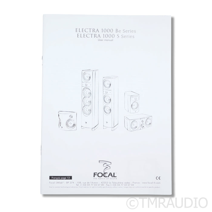 Focal Electra 1007 BE Bookshelf Speakers