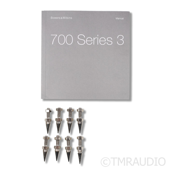 Bowers & Wilkins 705 S3 Bookshelf Speakers; Stands