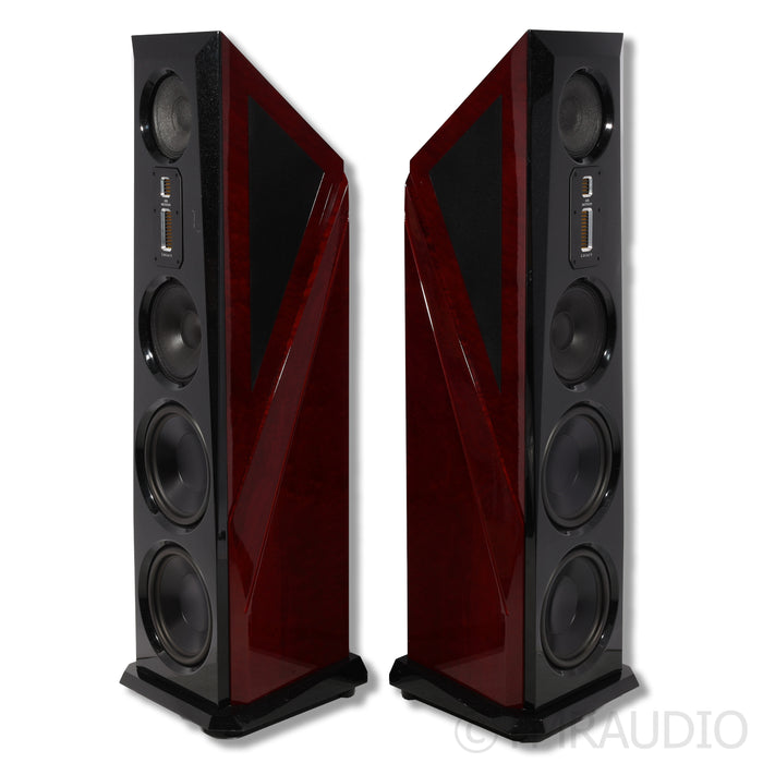Legacy Audio Aeris XD Floorstanding Speakers; Sapele Pommele Gloss Cabernet