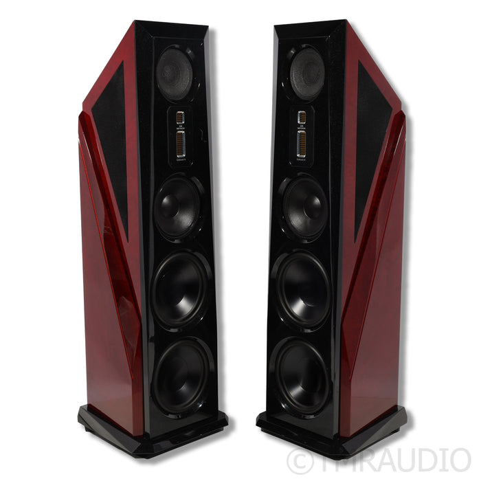 Legacy Audio Aeris XD Floorstanding Speakers; Sapele Pommele Gloss Cabernet