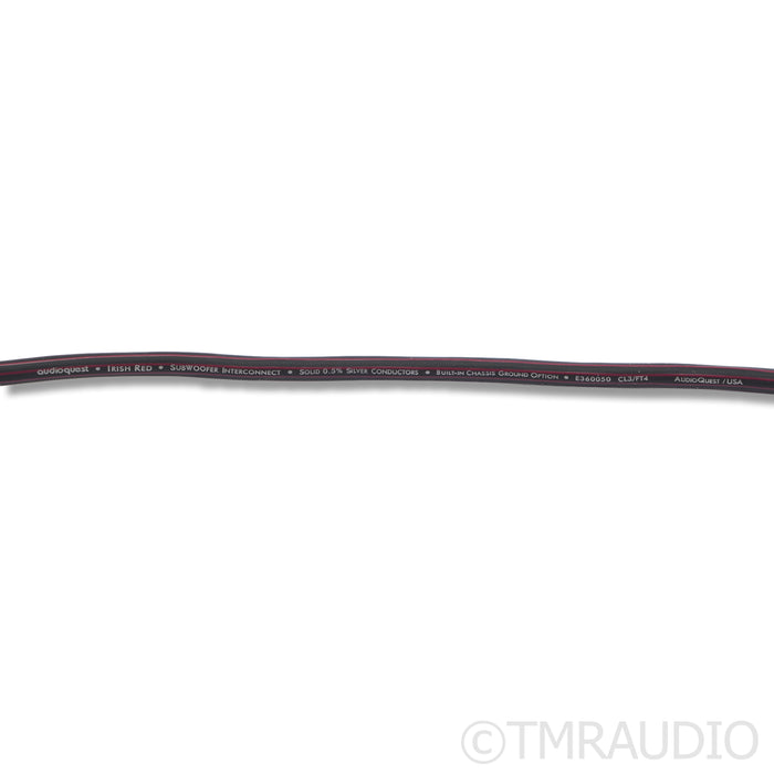 AudioQuest Irish Red Subwoofer Cable; 16m