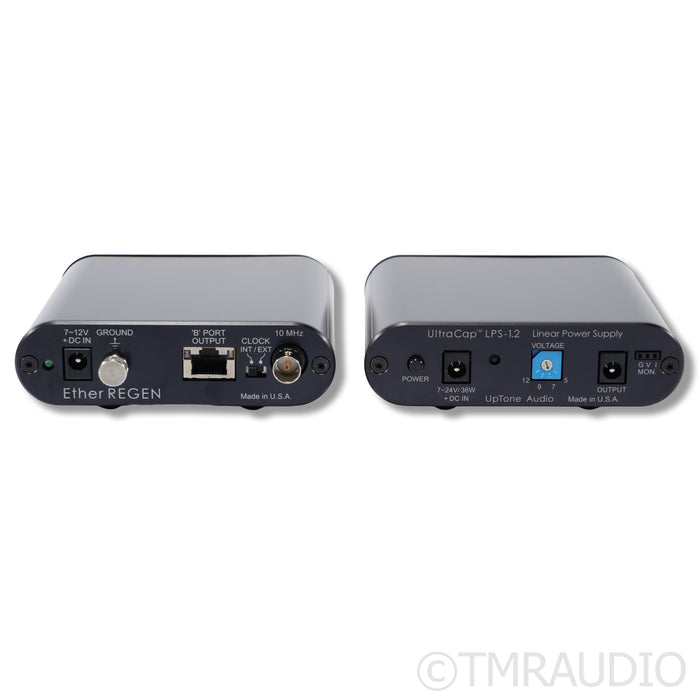 UpTone Audio EtherREGEN Network Switch; UpTone UltraCap LPS-1.2 Power Supply