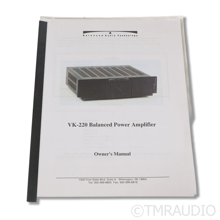 BAT VK-220 Power Amplifier
