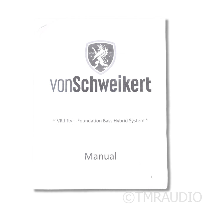 Von Schweikert VR.Fifty Floorstanding Speakers