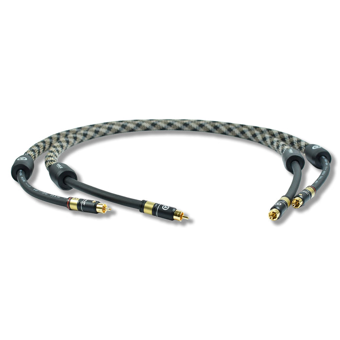 VIABLUE NF-S6 AIR Silver RCA Cables; 0.7m (Open Box)