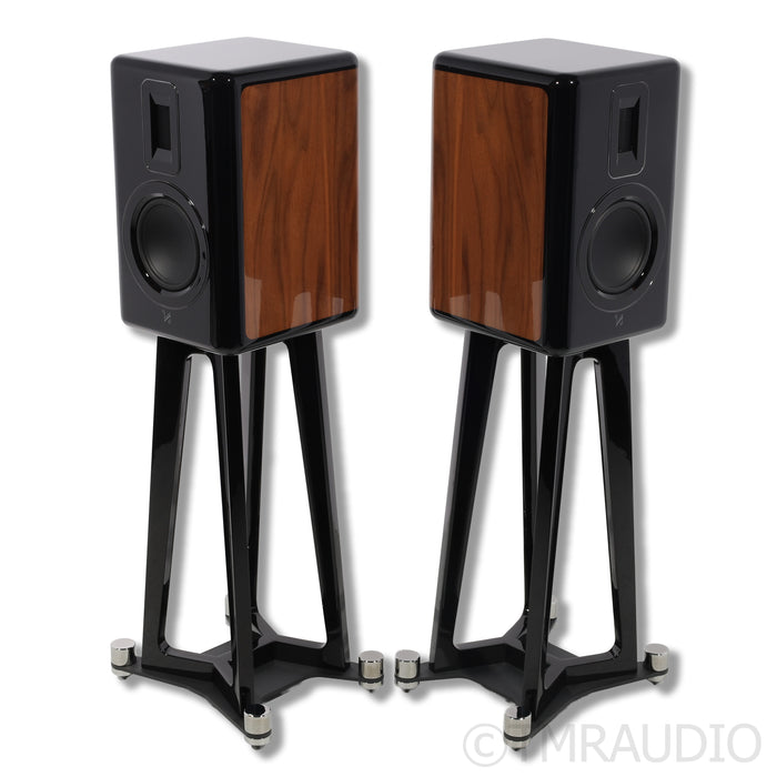 Quad Revela 1 Bookshelf Speakers; Stands
