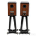 Quad Revela 1 Bookshelf Speakers; Stands