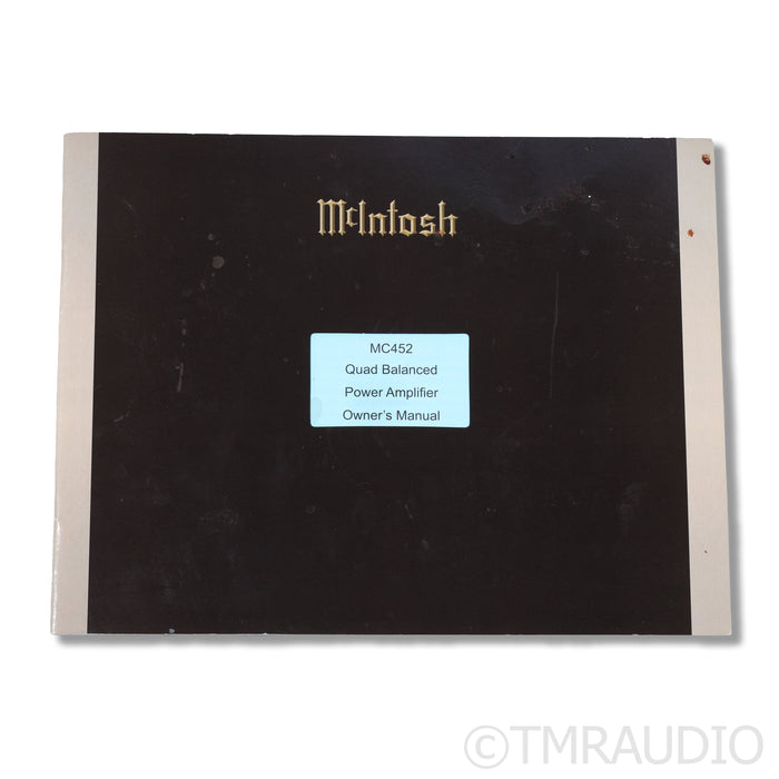 McIntosh MC452 Quad Balanced Power Amplifier