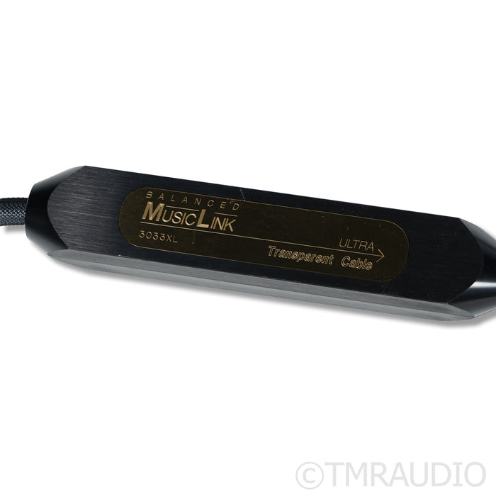 Transparent Audio Balanced MusicLink Ultra XL XLR Cables; 1m
