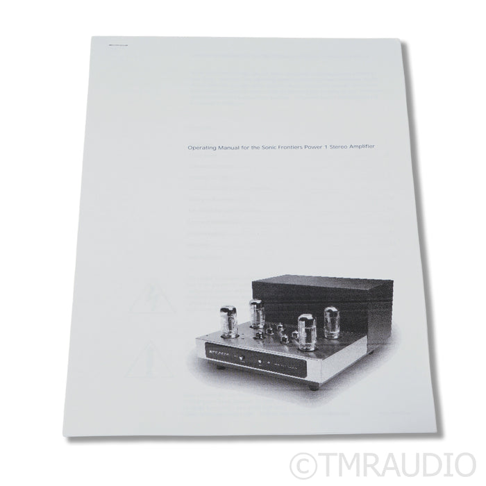 Sonic Frontiers Power 1 Tube Power Amplifier