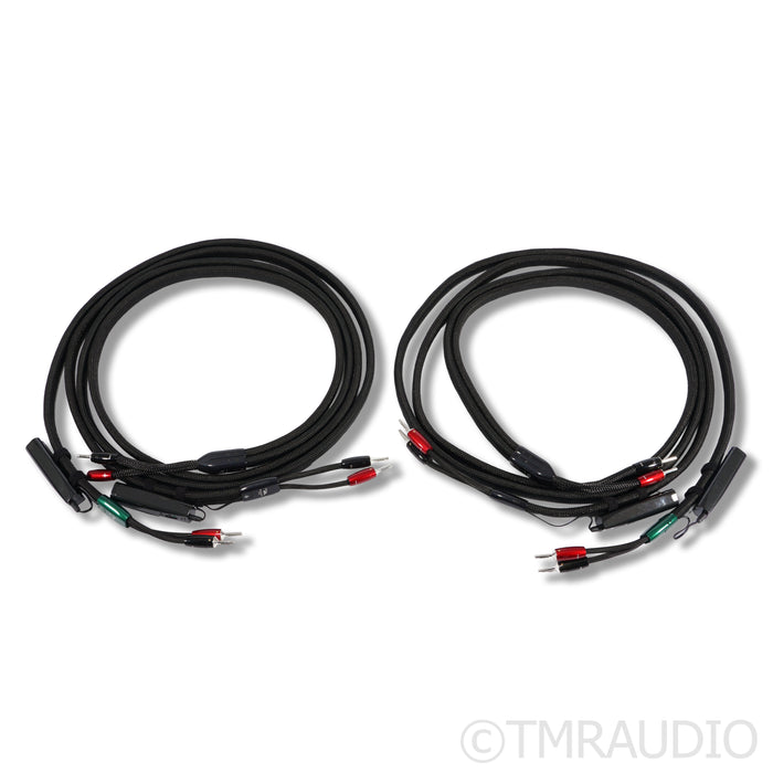 AudioQuest Robin Hood ZERO w/BASS Bi-Wire  Speaker Cables; 2m