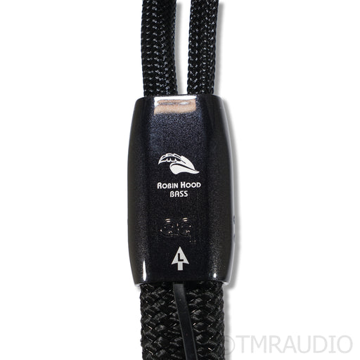 AudioQuest Robin Hood ZERO w/BASS Bi-Wire  Speaker Cables; 2m
