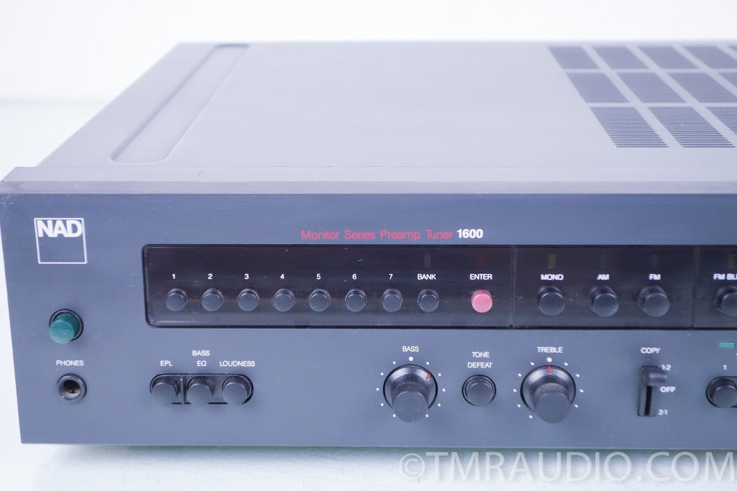 NAD 1600 Monitor Series Stereo Preamp Preamplifier Tuner