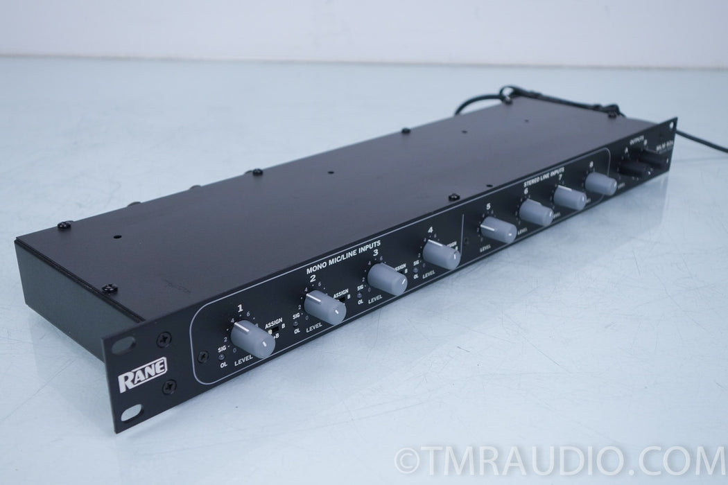 Rane MLM 82a Stereo Mic / Line Audio Mixer with Phantom Power