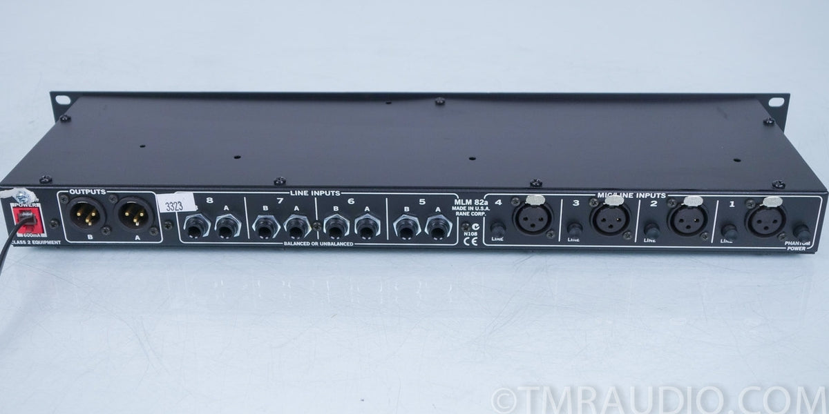 Rane MLM 82a Stereo Mic / Line Audio Mixer with Phantom Power