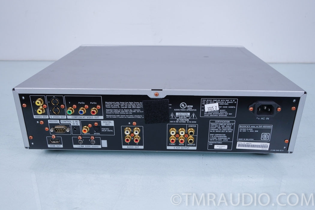 SONY DVP-NS9100ES DVD / CD / SACD PLAYER w/ HDMI