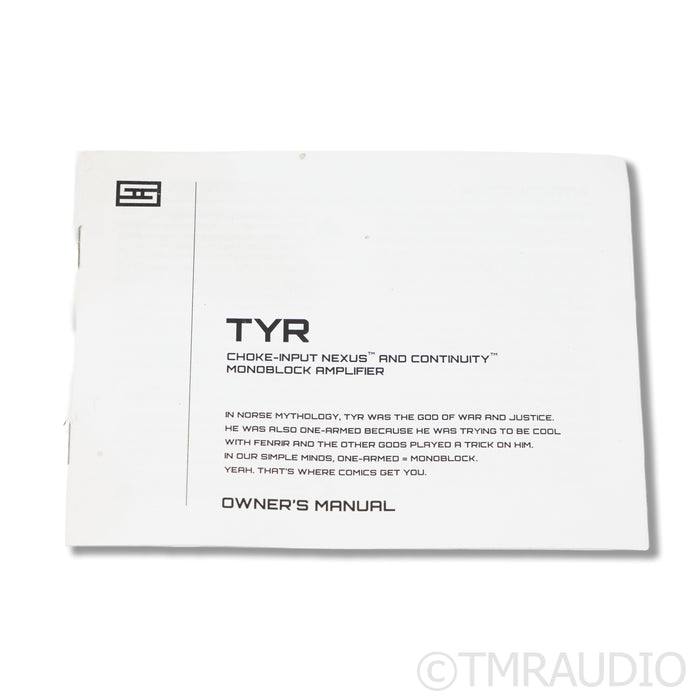 Schiit Audio Tyr Monoblock Power Amplifiers