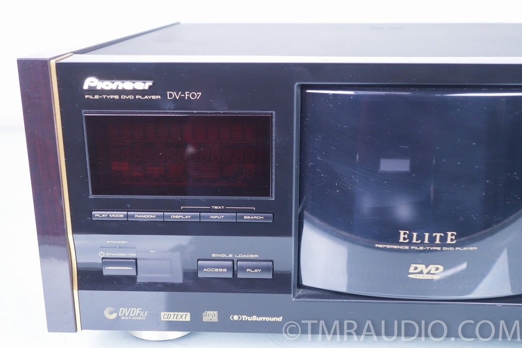 Pioneer Elite DV-F07 DVD 301 CD/DVD CD-R VCD Player w/Remote Excellent Condition