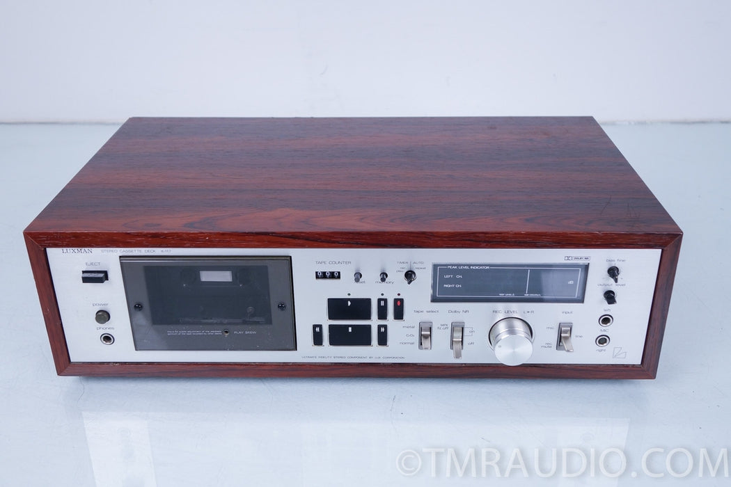 Luxman K-117 Stereo Cassette Deck / Tape Recorder