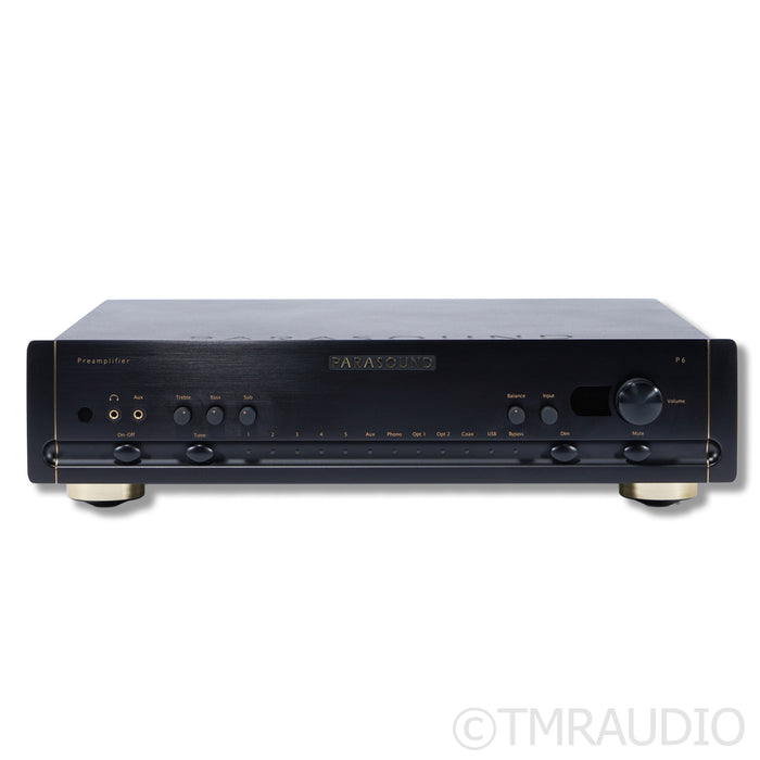 Parasound Halo P6 Preamplifier; Built-In DAC; MM/MC Phono