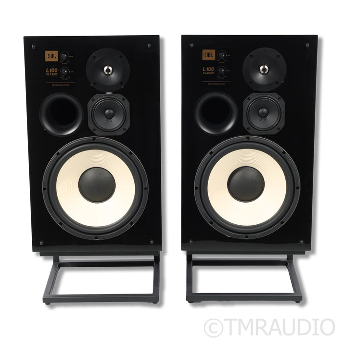 JBL L100 Classic Bookshelf Speakers; Stands