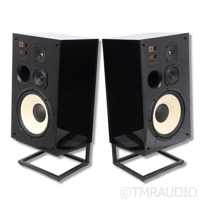 JBL L100 Classic Bookshelf Speakers; Stands