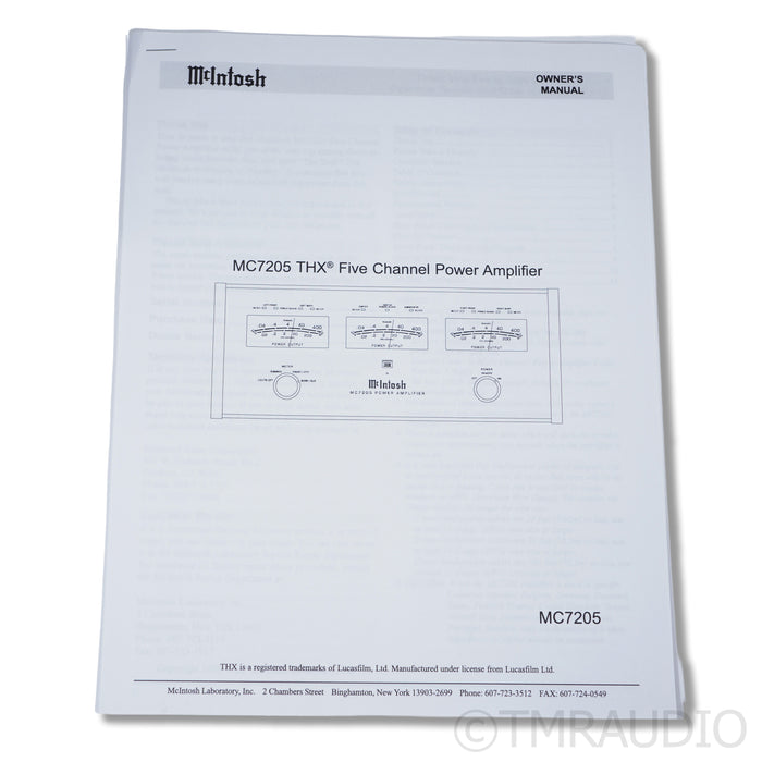 McIntosh MC7205 5-Channel Power Amplifier