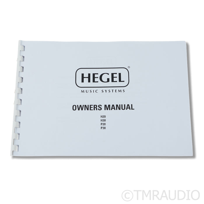 Hegel H20 Power Amplifier