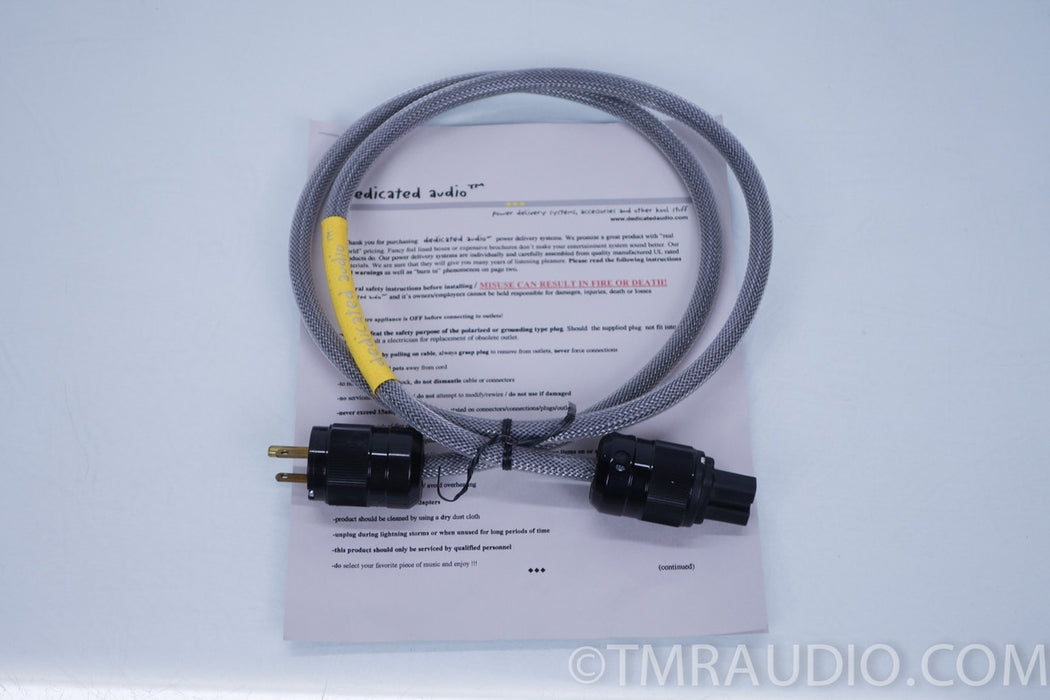 Dedicated Audio 1.5 Meter Power Cord